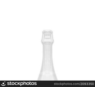 Isolated champagne bottle