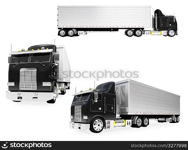 Isolated collection of truck