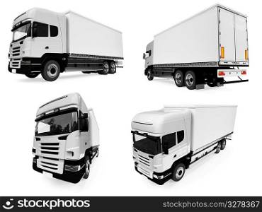 Isolated collection of truck