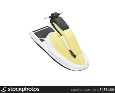 isolated color scooter on white background