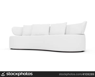 isolated couch over white background