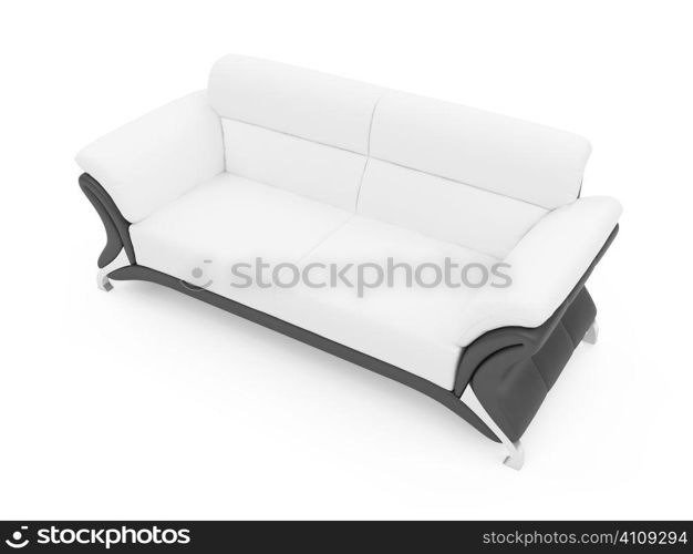 isolated couch over white background