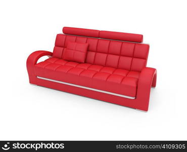 isolated couch over white background