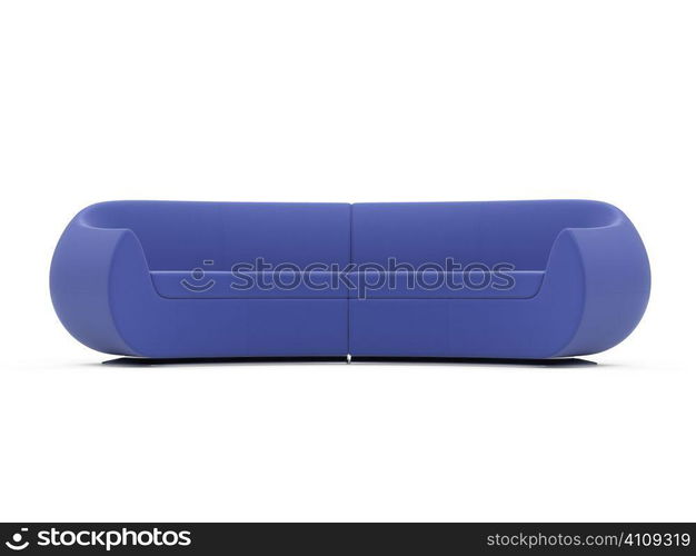 isolated couch over white background