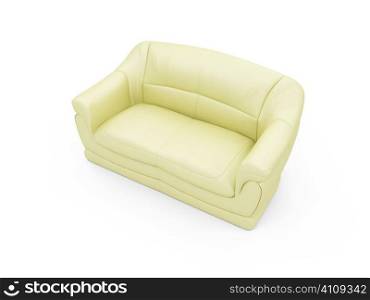 isolated couch over white background