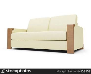 isolated couch over white background