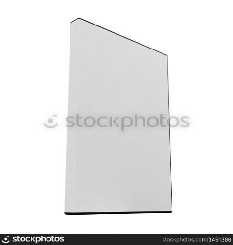 isolated Dvd blank box over white