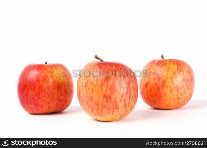 Isolated fresh apple with white background