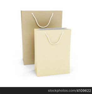 isolated Gift bags over a white background