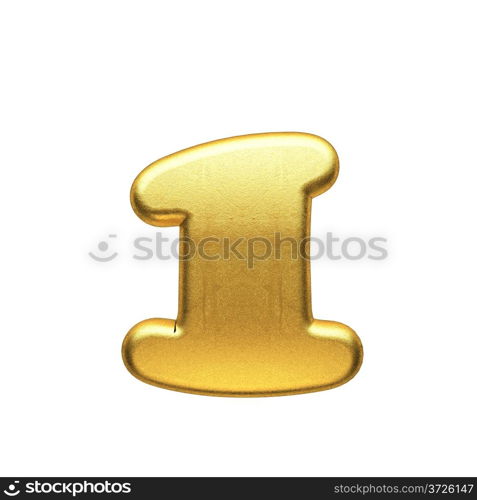 isolated golden figure