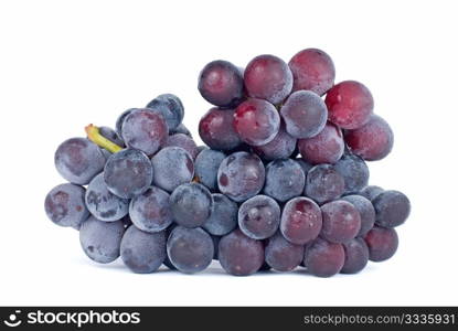 Isolated grapes on white background