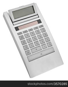 isolated gray calculator