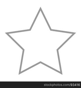 Isolated gray star icon, ranking mark. Isolated gray and black star icon, ranking mark. Modern simple favorite sign, decoration symbol for website design, web button, mobile app.