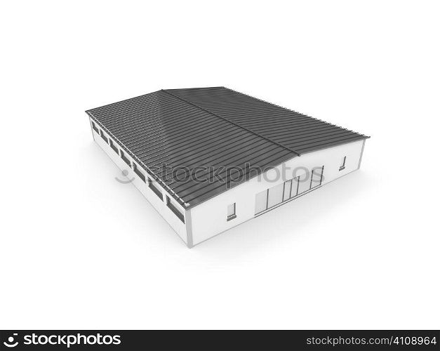 isolated hangar on a white background