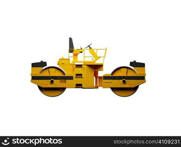 isolated hewavy machine on white background