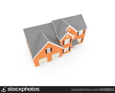 isolated house on a white background