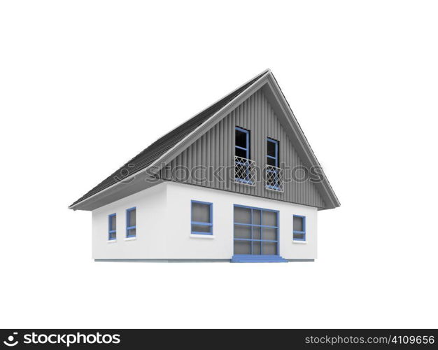 isolated house on a white background