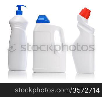 isolated kitchen bottles