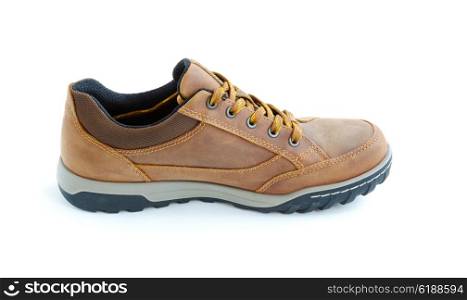 isolated male modern style jogging shoes