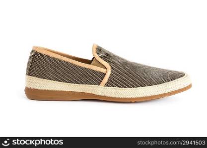 isolated male modern style mocassin