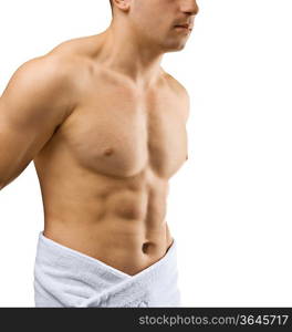 isolated male torso