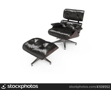 isolated modern furniture on white background