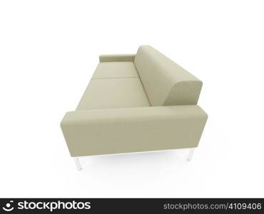 isolated modern sofa over white background