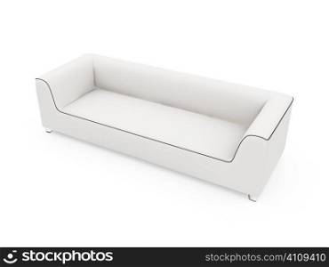 isolated modern sofa over white background