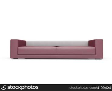 isolated modern sofa over white background