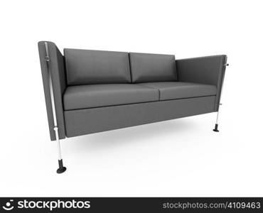 isolated modern sofa over white background