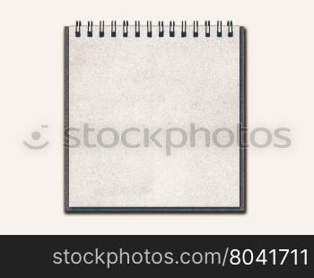 isolated notebook on white.