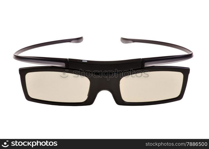 isolated object on white - 3d eyeglasses