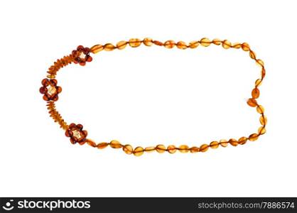 isolated object on white - Baltic amber