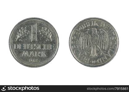 isolated object on white - coin Deutschland