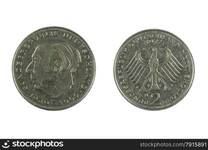 isolated object on white - coin Germany