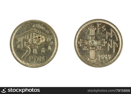 isolated object on white - coin Spain