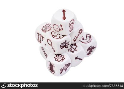 isolated object on white - cubes stories