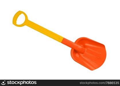 isolated object on white - plastic shovel