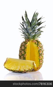 Isolated pineapple.