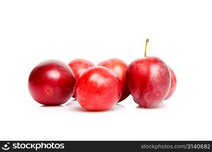 Isolated plums