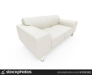 isolated sofa over white background