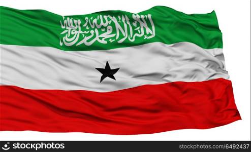 Isolated Somaliland Flag, Waving on White Background, High Resolution