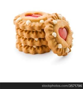 isolated stack of cookie