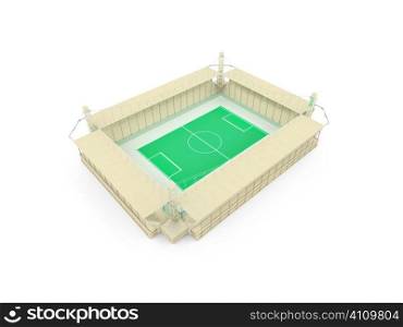 isolated stadium on a white background
