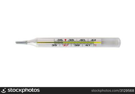 Isolated thermometer on white background