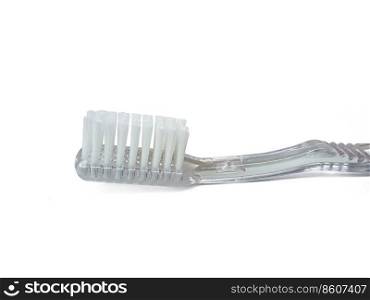 isolated toothbrush on a white background