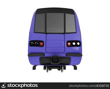 isolated train on a white background