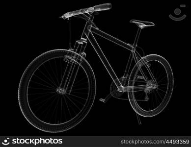 isolated transparent bicycle image