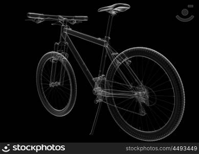 isolated transparent bicycle image