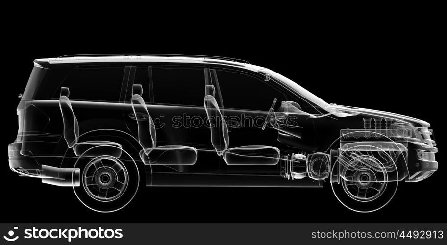 isolated transparent car image